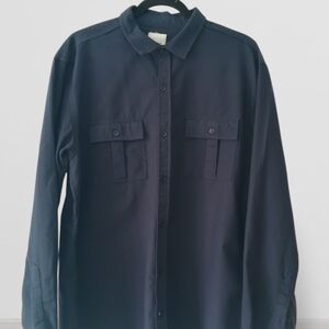 Pull&Bear Navy Blue Men's Shirt